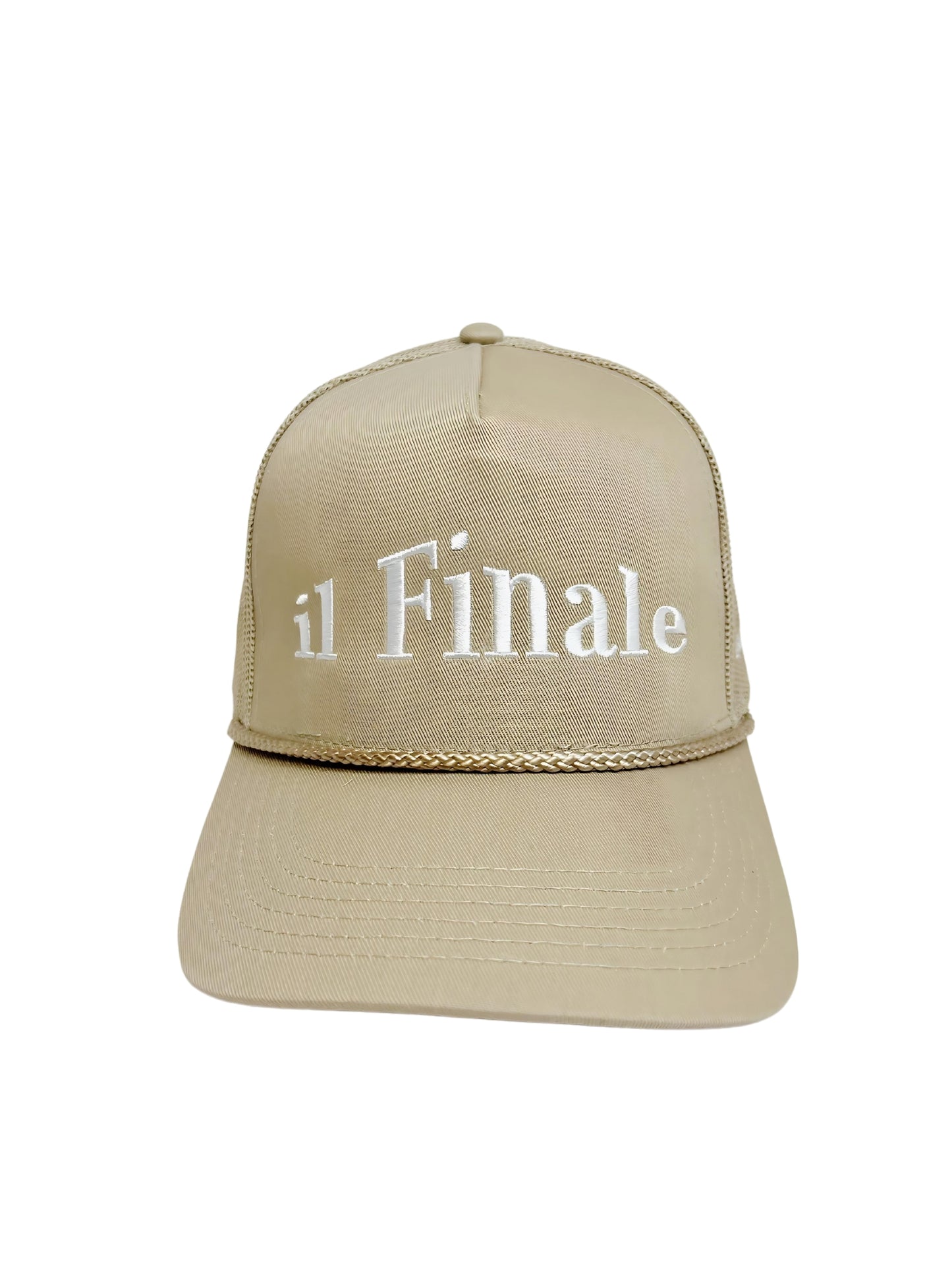 NEW Khaki Trucker Hat with White